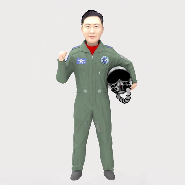 3D 군인피규어 공군 조종사 박력화이팅