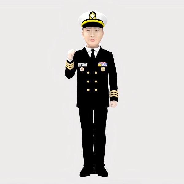 3D 군인피규어 해군 동정복 화이팅
