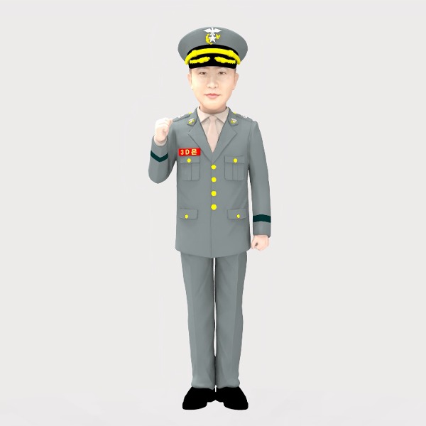 3D 군인피규어 해병대 정복 화이팅