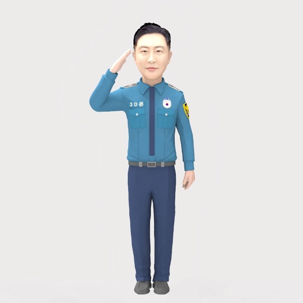 3D 경찰피규어 근무복